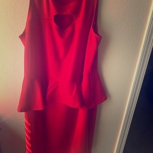 Knee length Red Cocktail dress